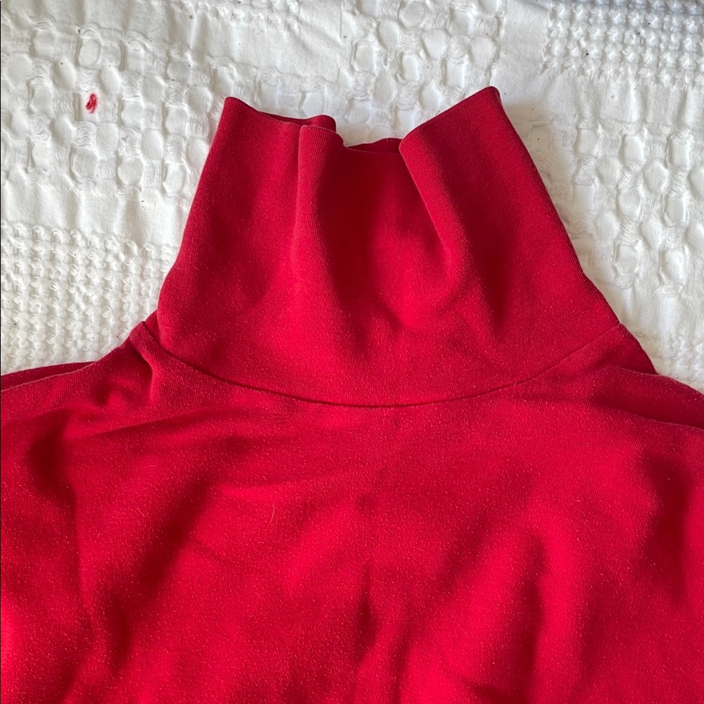 Red Turtleneck Sweater